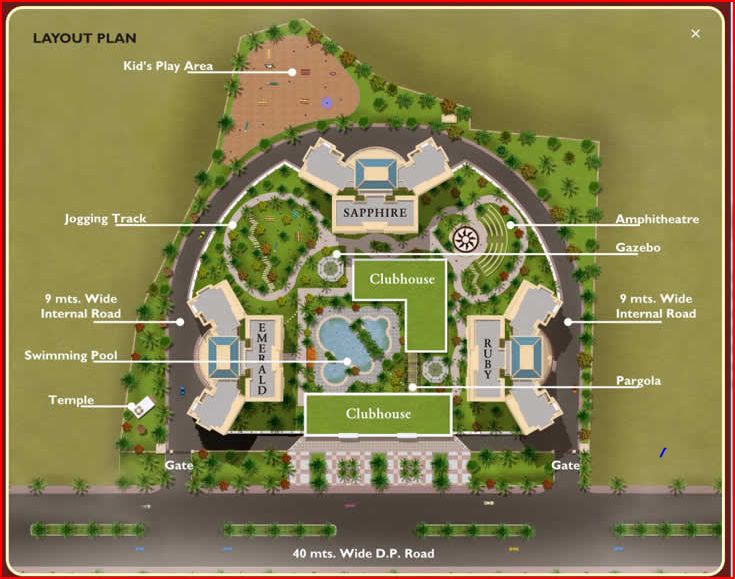 2800 Oth Layout - Regency Towers, Thane West