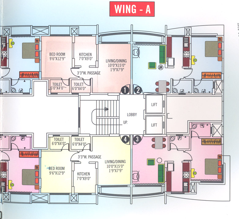 3399 Oth Wing A Floor Plan - Veena Santoor, Kandivali West