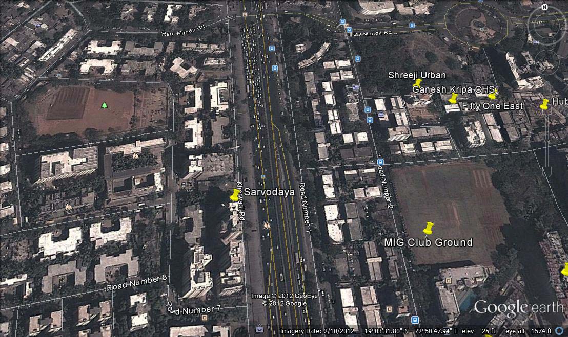 4015 Oth Google Earth - Sarvodaya, Bandra East