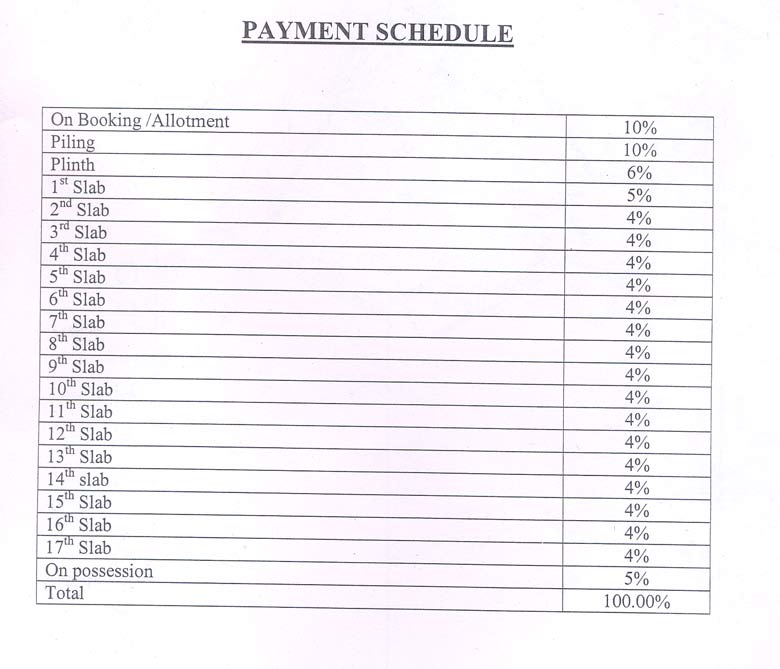 4090 Oth Payment Schedule - Prathampad, Malad West