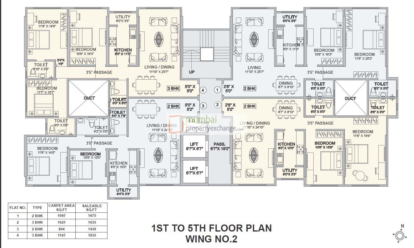 4899 Oth Floor Plan 3  - Hubtown Seasons, Chembur