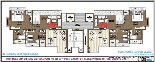 5023 Oth Floor Plan 3  - Shimmering Height, Mahim