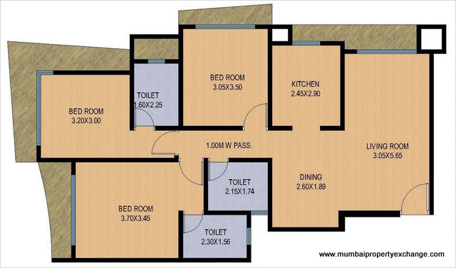 5747 Oth Floor Plan 1  - Navratan Apartments, Andheri East