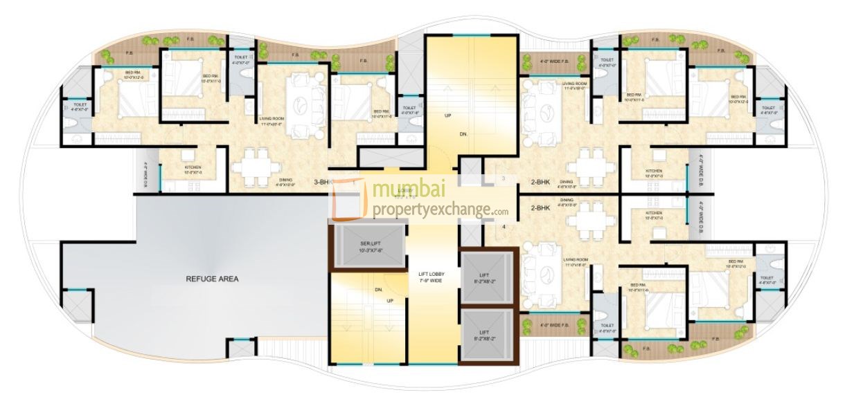 5822 Oth Floor Plan 1  - Sunteck City, Goregaon West
