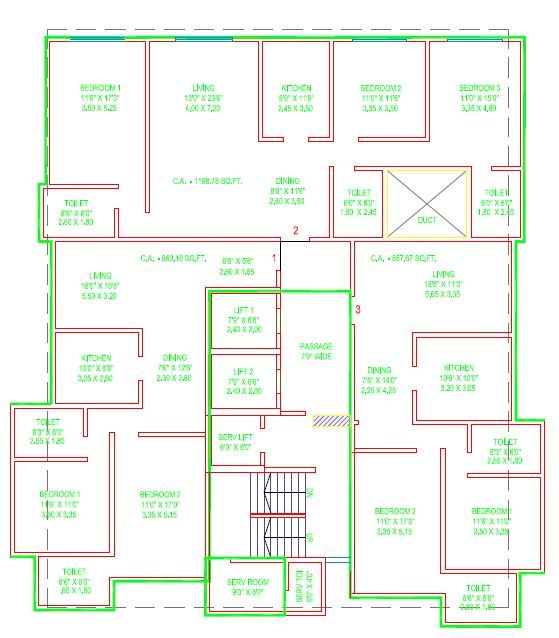 6634 Oth Floor Plan 1  - Chamaria Niwas, Vile Parle East