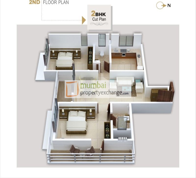 10023 Oth 2 BHK - Khodiyar Apartment, Borivali East