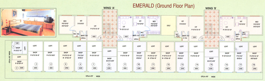 Flat on rent in Sanghvi Complex, Mira Road