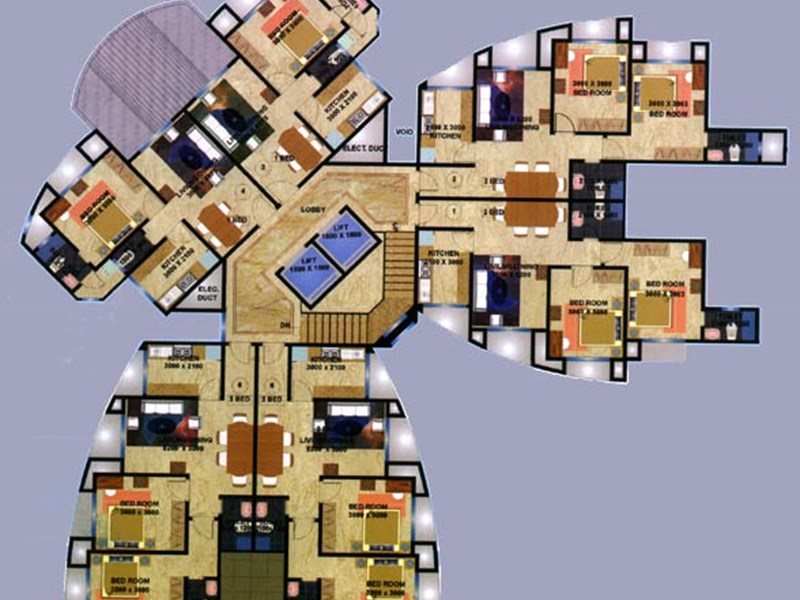 A Wing Floor Plan