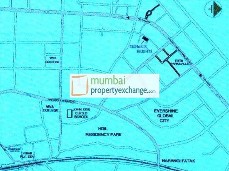 Mahavir Height Location Plan