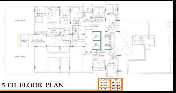 Annexe 5th floor plan