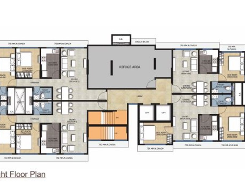 Neminath Rosebud Eigth floor Plan