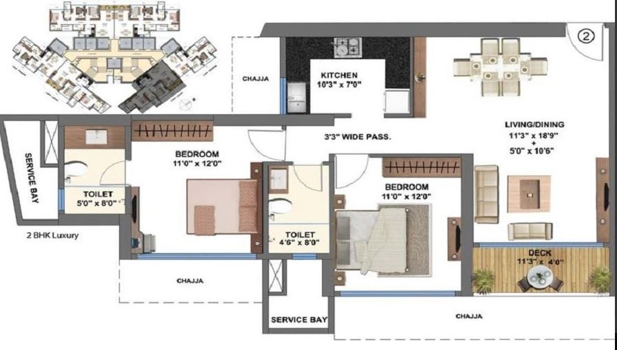 12228 Oth Epsilon 2BHK Luxury Plan - Epsilon, Kandivali East