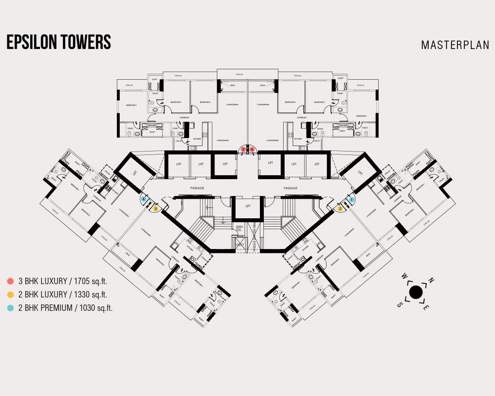 12228 Oth Epsilon Typical Floor Plan - Epsilon, Kandivali East