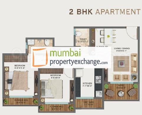 Floor Plan 2BHK