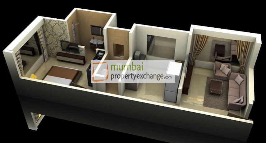 1BHK Floor Plan