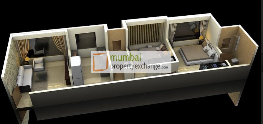 Flat on rent in Lotus Prestige, Kandivali West