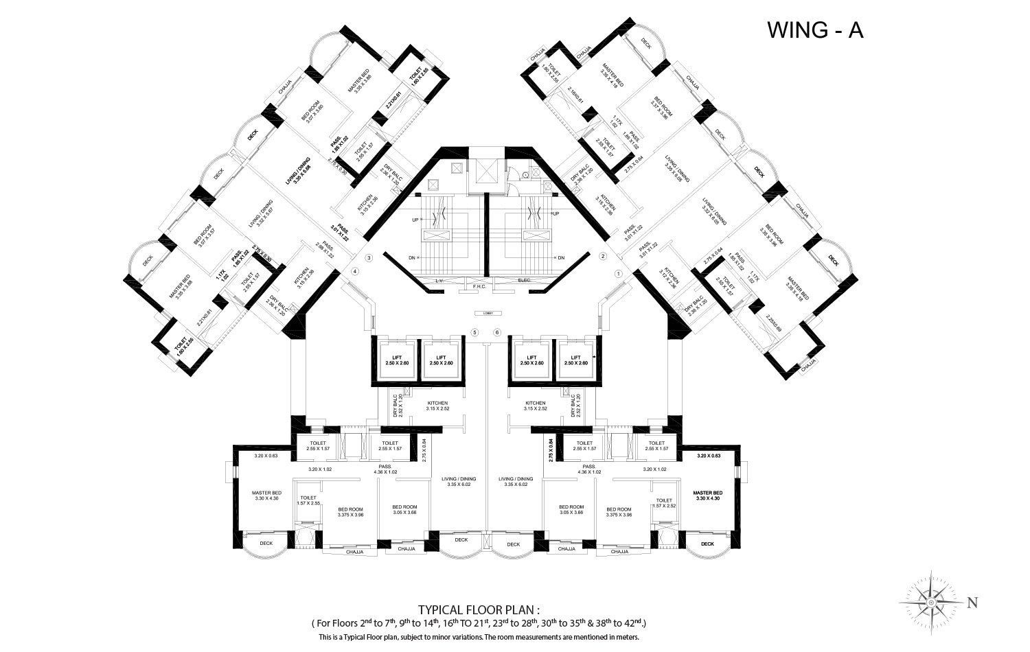 Aveza Tower A Typical Floor Plan