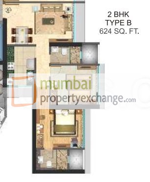Flat on rent in Northern Heights, Dahisar East