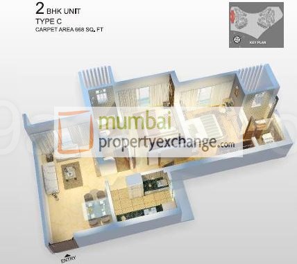 12239 Oth Floor Plan 3  - Northern Heights, Dahisar East