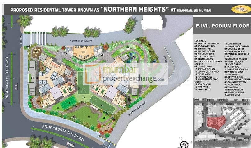 Flat on rent in Northern Heights, Dahisar East