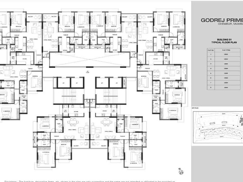 Godrej Prime S1 Typical Floor Plan