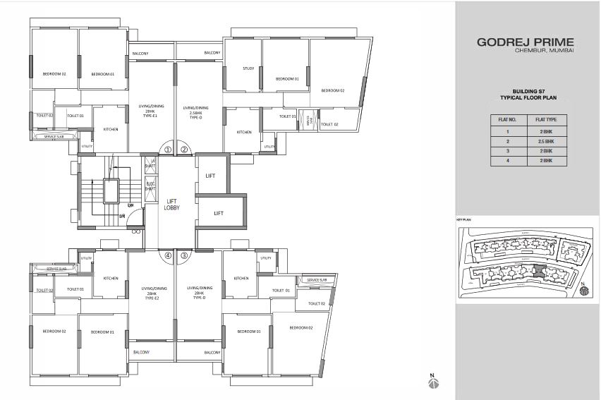 Godrej Prime S7 Typical Floor Plan-1