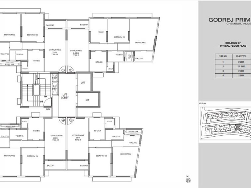 Godrej Prime S7 Typical Floor Plan-1