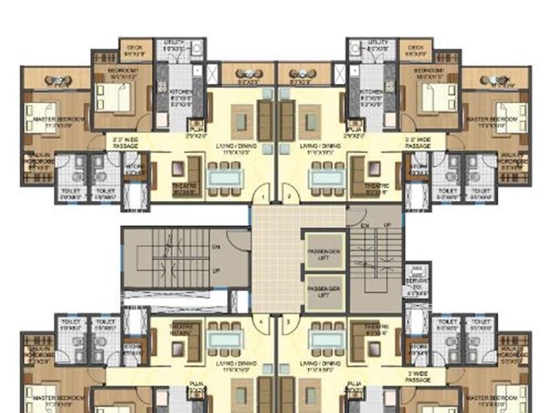 Exotica Typical Floor Plan