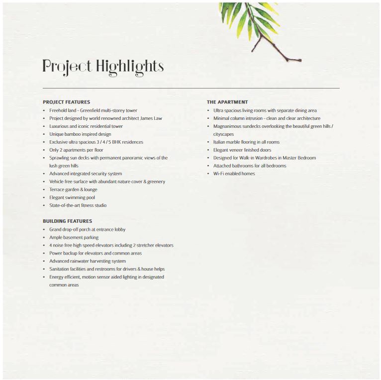 Tridhaatu Aranya Project Highlight -1