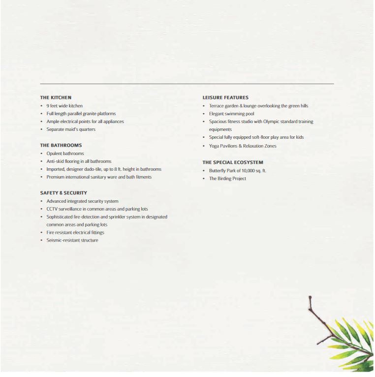 Tridhaatu Aranya Project Highlights -2