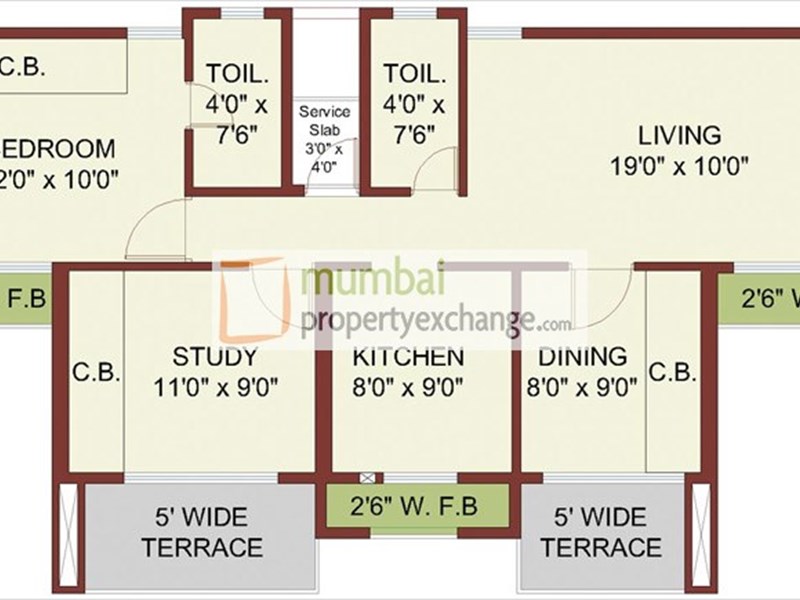 10th and 16th 2.5BHK