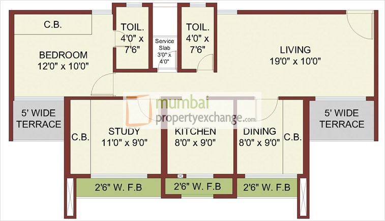 7th and 13th 2.5BHK