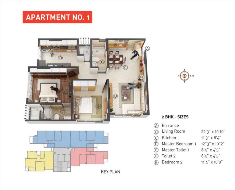 Cayenne 2BHK Unit 01