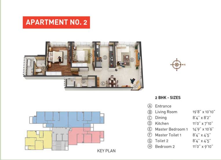 Cayenne 2BHK Unit 02