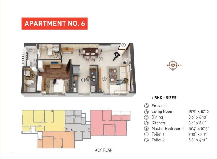 Cayenne 2BHK Unit 06