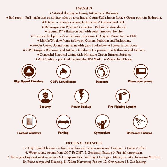 Dharti Pressido Amenities