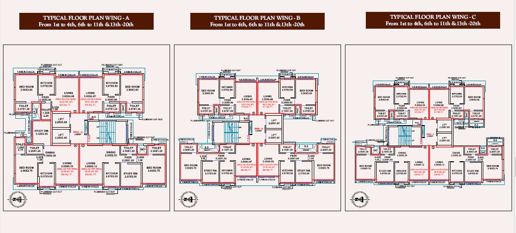Dharti Pressido Typical Floor Plan
