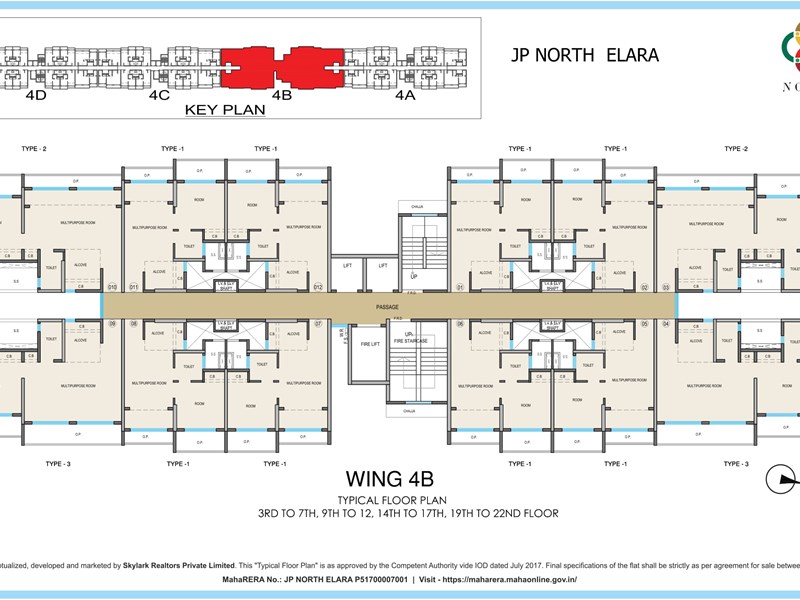 JP North Typical Floor Plan Elara 4