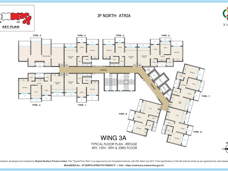  JP North Typical Floor Plan Atria 1