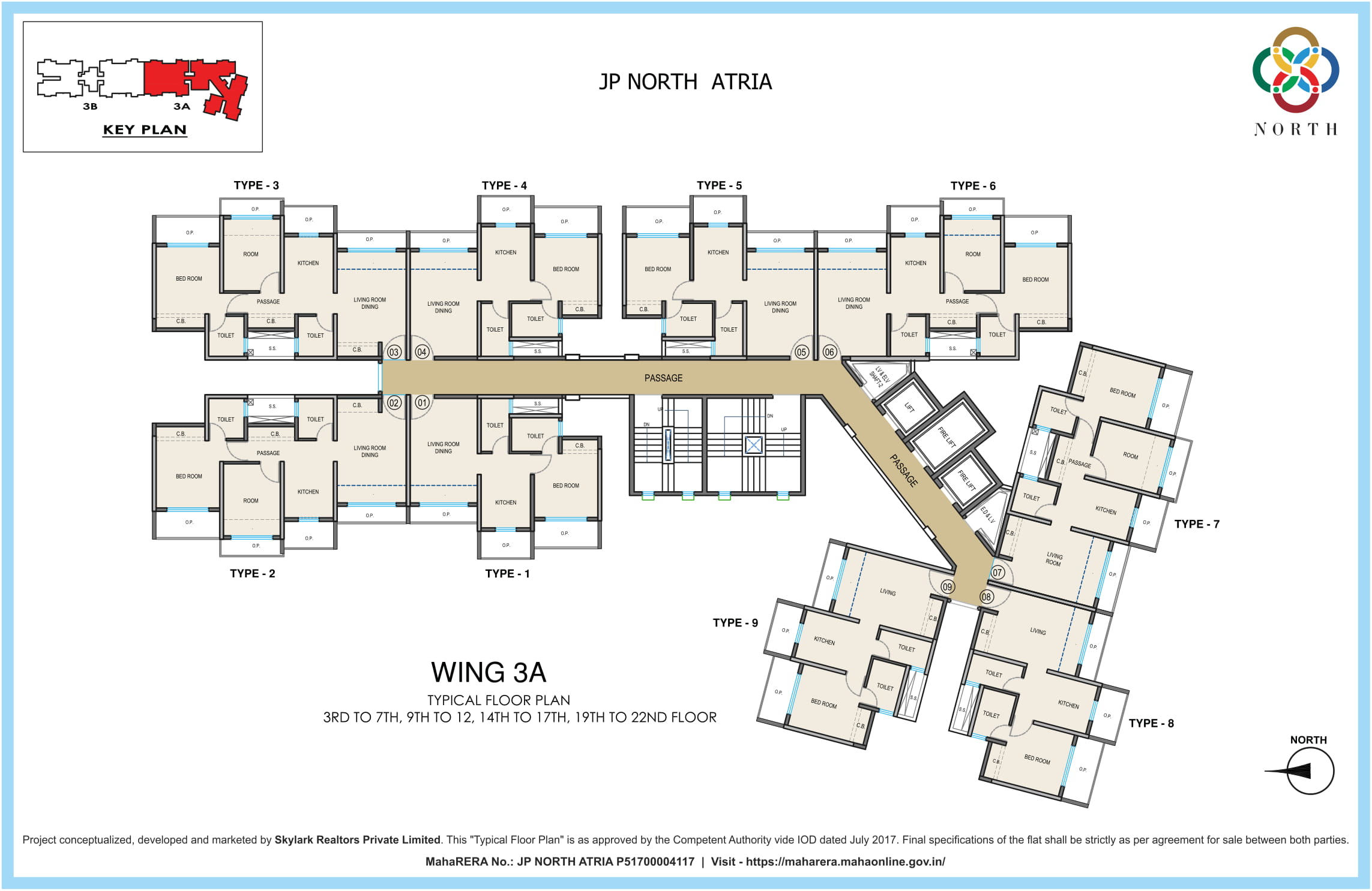  JP North Typical Floor Plan Atria 3