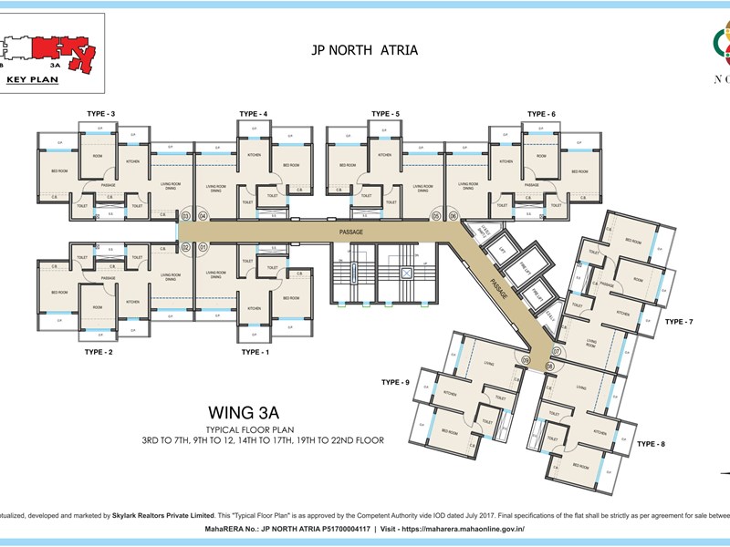  JP North Typical Floor Plan Atria 3