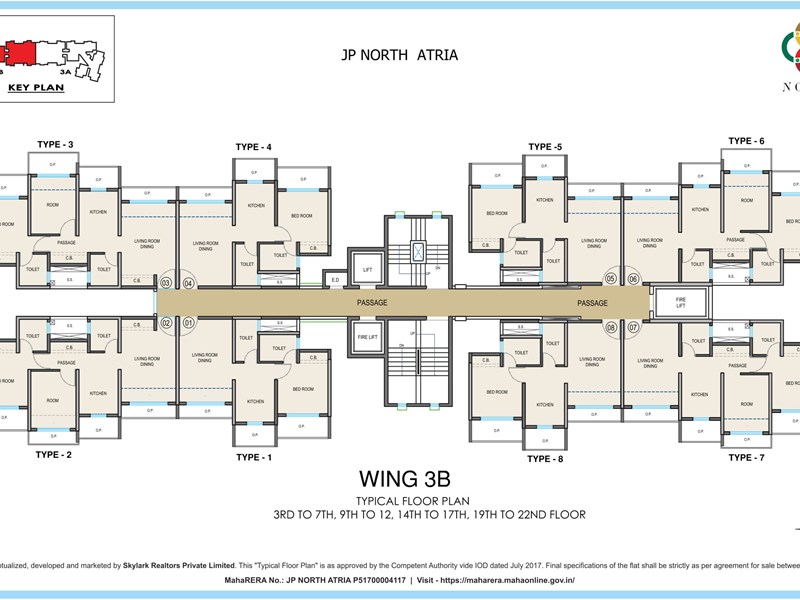  JP North Typical Floor Plan Atria 4