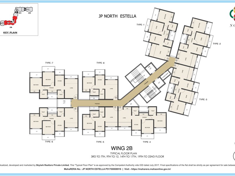  JP North Typical Floor Plan Estella 2B-2