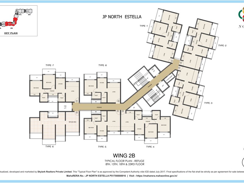  JP North Typical Floor Plan Estella 2B