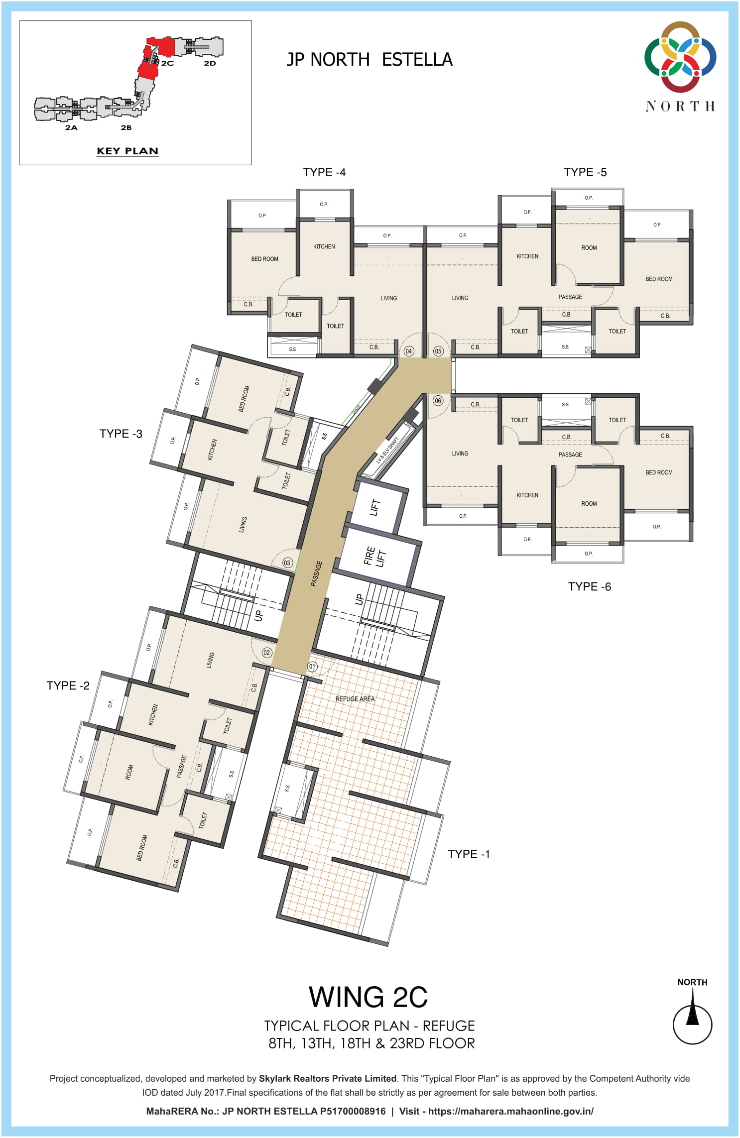  JP North Typical Floor Plan Estella 2C