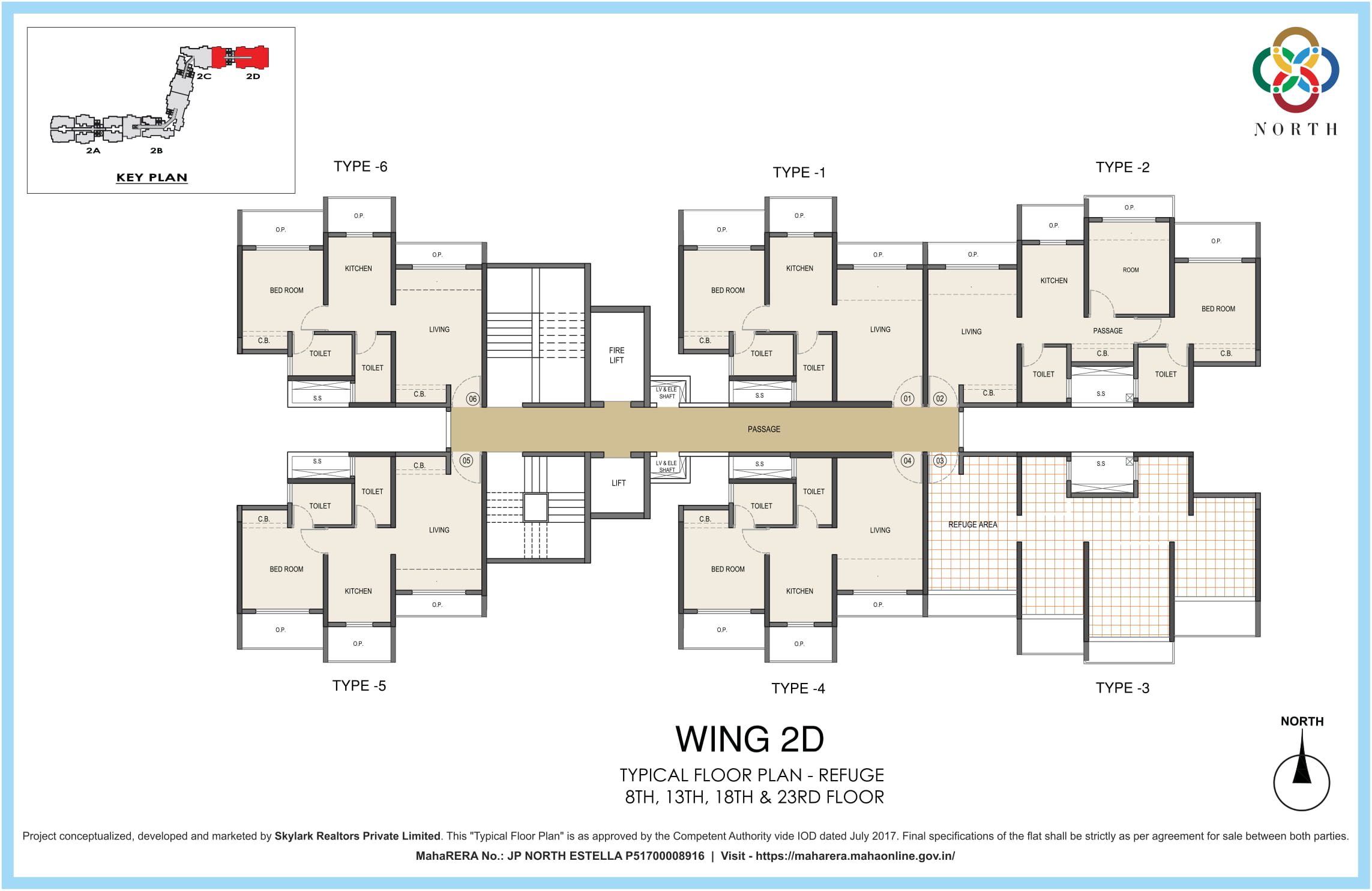  JP North Typical Floor Plan Estella 2D