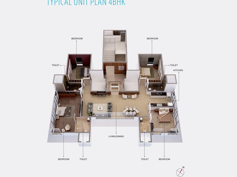 4BHK Floor Plan