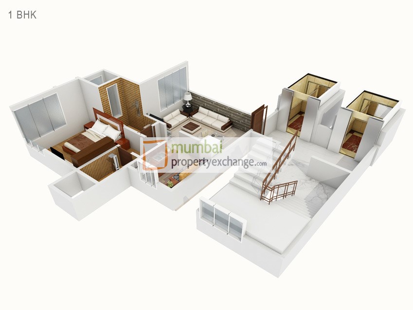 Flat on rent in Modispaces Tashkent, Borivali West
