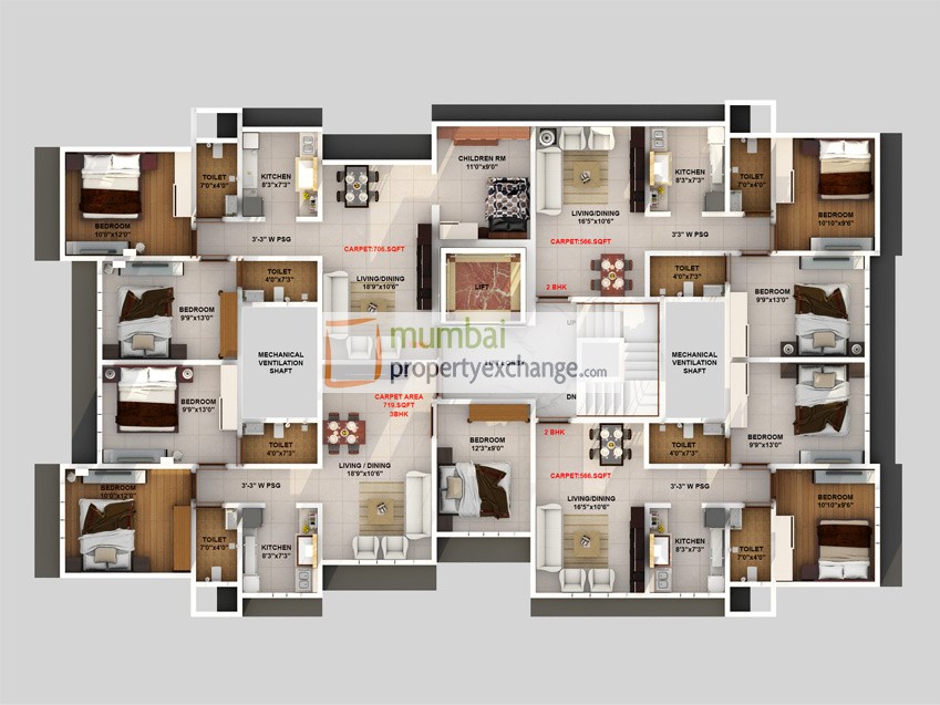 Flat on rent in Modispaces Indus, Borivali West