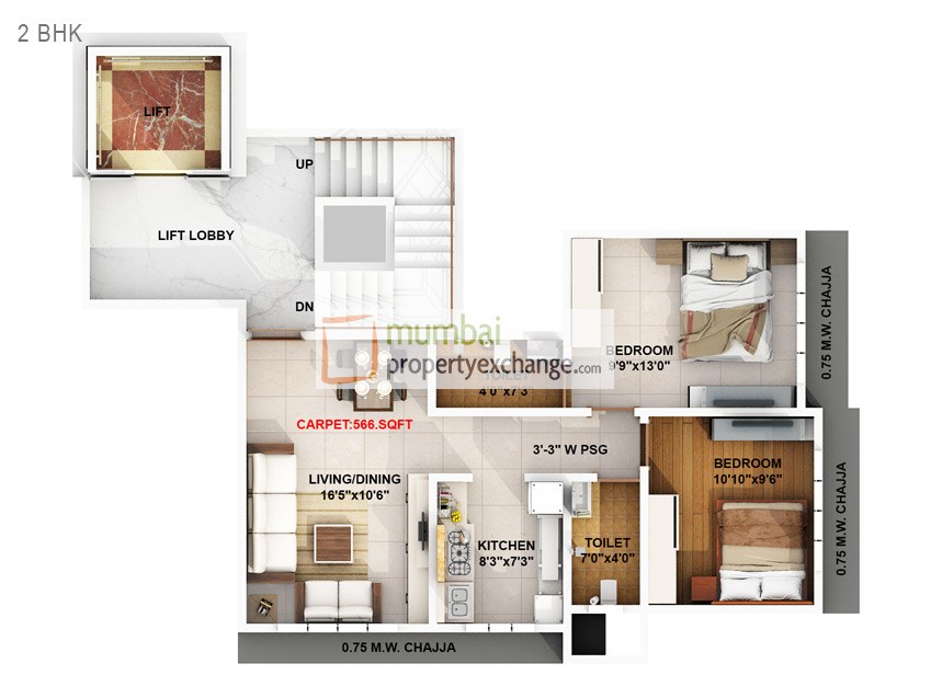 Flat on rent in Modispaces Indus, Borivali West